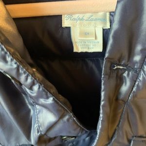 VINTAGE UNISEX POLO RALPH LAUREN VENTING JACKET SET IN SIZE 6MONTHS NAVY BLUE